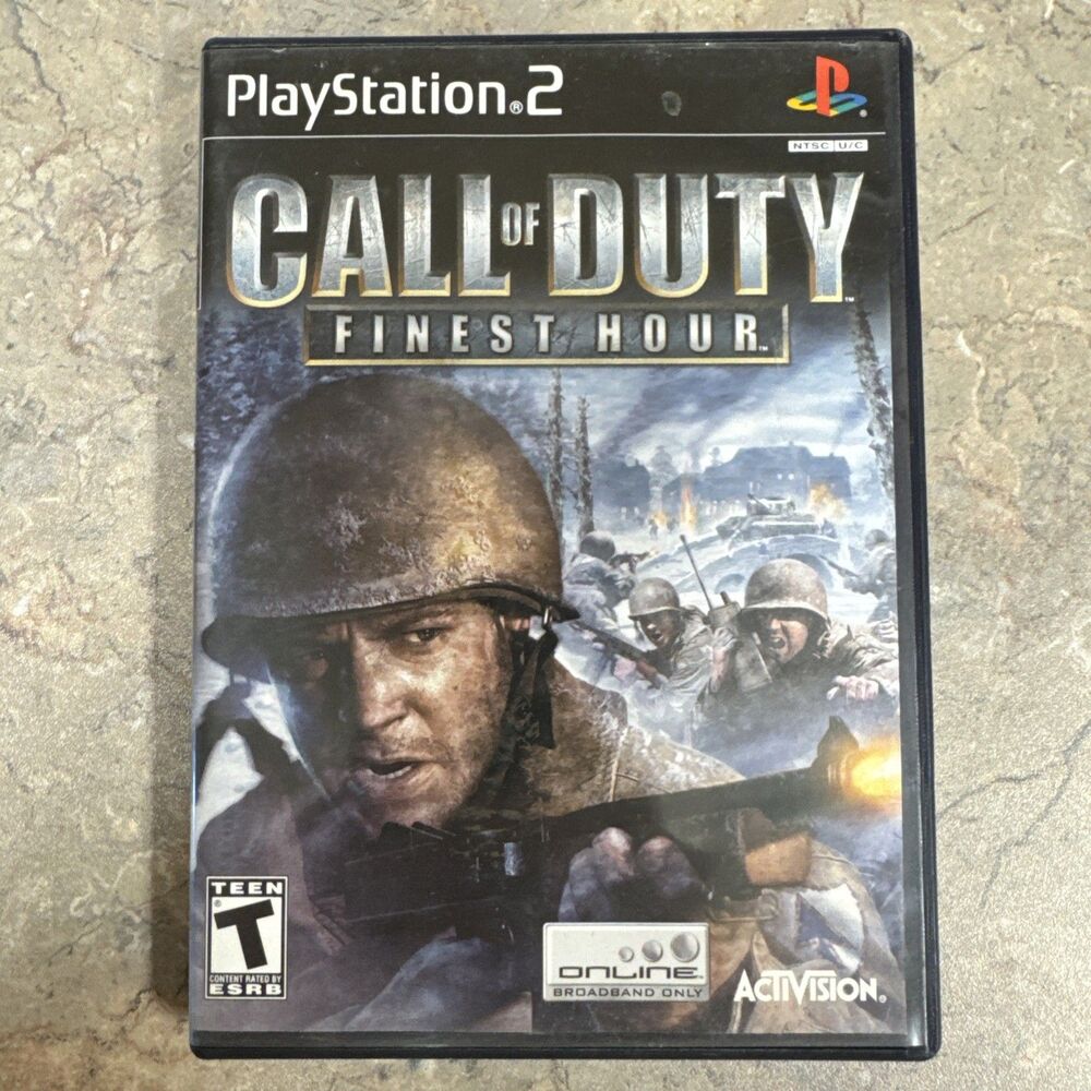 Call of Duty: Finest Hour (Sony PlayStation 2, 2004). No Manual
